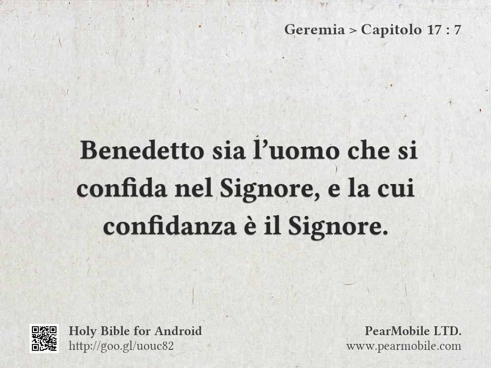 Geremia, Capitolo 17:7
